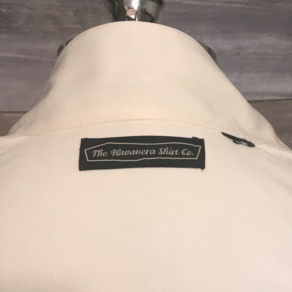 The Havanera Shirt Co embroidered tropical shirt L - Picture 4 of 4